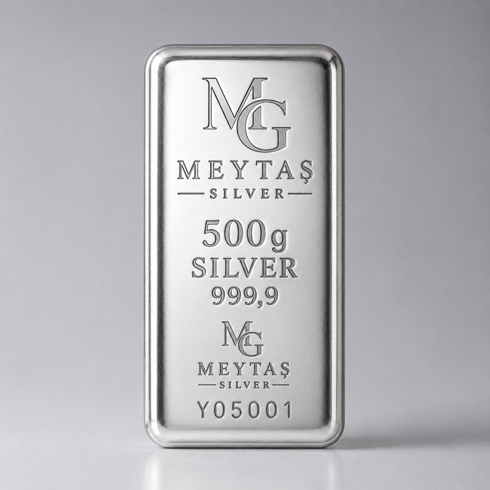 500 Gr Gümüş Külçe