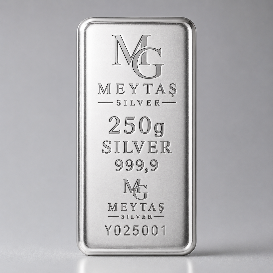 250 Gr Gümüş Külçe